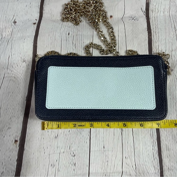 Kate Spade Margaux Double Zip Mini Crossbody Blue/Dark Blue - Picture 4 of 11